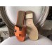 Replica Handbag Store Oran Sandals In Orange Epsom Leather Replica Handbag Store Oran Sandals In Orange Epsom Leather