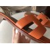 Replica Handbag Store Oran Sandals In Orange Epsom Leather Replica Handbag Store Oran Sandals In Orange Epsom Leather