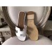 Replica Handbag Store Oran Sandals In White Epsom Leather