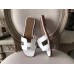 Replica Handbag Store Oran Sandals In White Epsom Leather