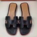 Replica Handbag Store Oran Sandals In Black Swift Leather