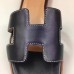 Replica Handbag Store Oran Sandals In Black Swift Leather