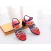 Replica Handbag Store Oracle Sandals In Multicolour Suede Leather Replica Handbag Store Oracle Sandals In Multicolour Suede Leather