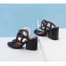 Replica Handbag Store Black Peace Sandals