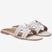 Replica Handbag Store Oran Studs Sandals In White Leather Replica Handbag Store Oran Studs Sandals In White Leather