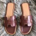 Replica Handbag Store Oran Sandals In Bordeaux Swift Leather