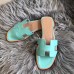 Replica Handbag Store Oran Sandals In Blue Atoll Swift Leather Replica Handbag Store Oran Sandals In Blue Atoll Swift Leather