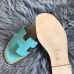 Replica Handbag Store Oran Sandals In Blue Atoll Swift Leather Replica Handbag Store Oran Sandals In Blue Atoll Swift Leather