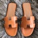 Replica Handbag Store Oran Sandals In Brown Swift Leather