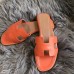 Replica Handbag Store Oran Sandals In Orange Swift Leather