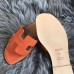 Replica Handbag Store Oran Sandals In Orange Swift Leather