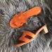 Replica Handbag Store Orange Epsom Oasis Sandals