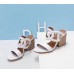 Replica Handbag Store White Peace Sandals