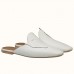Replica Handbag Store Tangeria Mule In White Calfskin Leather