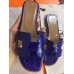 Replica Handbag Store Blue Crocodile Oran Sandals