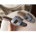 Replica Handbag Store Oran Sandals In Blue Lin Epsom Leather Replica Handbag Store Oran Sandals In Blue Lin Epsom Leather