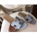 Replica Handbag Store Oran Sandals In Blue Lin Epsom Leather Replica Handbag Store Oran Sandals In Blue Lin Epsom Leather