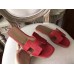 Replica Handbag Store Oran Sandals In Red Epsom Leather