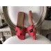 Replica Handbag Store Oran Sandals In Red Epsom Leather