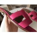 Replica Handbag Store Oran Sandals In Rose Red Epsom Leather