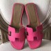 Replica Handbag Store Oran Sandals In Rose Red Epsom Leather
