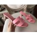 Replica Handbag Store Pink Epsom Oasis Sandals
