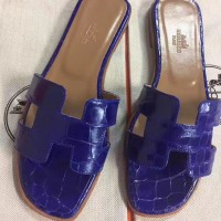Replica Handbag Store Blue Crocodile Oran Sandals Replica Handbag Store Blue Crocodile Oran Sandals