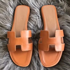 Replica Handbag Store Oran Sandals In Brown Swift Leather Replica Handbag Store Oran Sandals In Brown Swift Leather