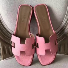 Replica Handbag Store Oran Sandals In Pink Epsom Leather