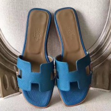 Replica Handbag Store Oran Sandals In Turquoise Epsom Leather Replica Handbag Store Oran Sandals In Turquoise Epsom Leather
