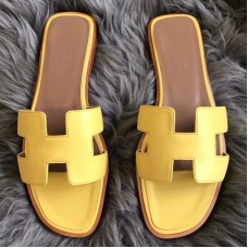 Replica Handbag Store Oran Sandals In Yellow Swift Leather Replica Handbag Store Oran Sandals In Yellow Swift Leather
