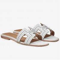 Replica Handbag Store Oran Studs Sandals In White Leather Replica Handbag Store Oran Studs Sandals In White Leather