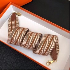 Replica Handbag Store Sangle Cavale 50 mm Bag Strap Bronw/White