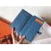 Replica Handbag Store Bi-Color Epsom Bearn Wallet Orange/Blue Jean