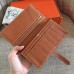Replica Handbag Store Brown Clemence Bearn Gusset Wallet