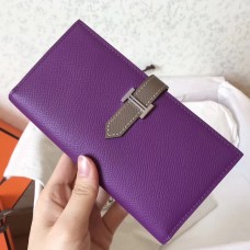 Replica Handbag Store Bi-Color Epsom Bearn Wallet Ultraviolet/Taupe Replica Handbag Store Bi-Color Epsom Bearn Wallet Ultraviolet/Taupe