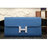Replica Handbag Store Constance Wallet In Jean Blue Epsom Leather Replica Handbag Store Constance Wallet In Jean Blue Epsom Leather