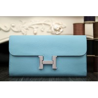 Replica Handbag Store Constance Wallet In Light Blue Epsom Leather Replica Handbag Store Constance Wallet In Light Blue Epsom Leather