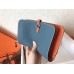 Replica Handbag Store Bicolor Dogon Duo Wallet In Jean/Orange Leather Replica Handbag Store Bicolor Dogon Duo Wallet In Jean/Orange Leather