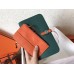 Replica Handbag Store Bicolor Dogon Duo Wallet In Malachite/Orange Leather Replica Handbag Store Bicolor Dogon Duo Wallet In Malachite/Orange Leather