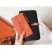 Replica Handbag Store Bicolor Dogon Duo Wallet In Black/Orange Leather