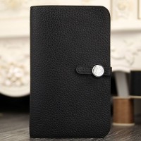 Replica Handbag Store Dogon Combine Wallet In Black Leather Replica Handbag Store Dogon Combine Wallet In Black Leather