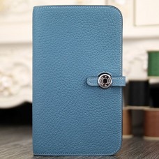 Replica Handbag Store Dogon Combine Wallet In Jean Blue Leather Replica Handbag Store Dogon Combine Wallet In Jean Blue Leather