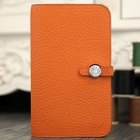Replica Handbag Store Dogon Combine Wallet In Orange Leather Replica Handbag Store Dogon Combine Wallet In Orange Leather