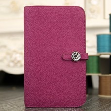 Replica Handbag Store Dogon Combine Wallet In Purple Leather Replica Handbag Store Dogon Combine Wallet In Purple Leather