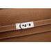 Replica Handbag Store Kelly Longue Wallet In Brown Clemence Leather