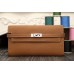 Replica Handbag Store Kelly Longue Wallet In Brown Clemence Leather