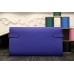 Replica Handbag Store Kelly Longue Wallet In Electric Blue Clemence Leather