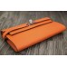 Replica Handbag Store Kelly Longue Wallet In Orange Clemence Leather Replica Handbag Store Kelly Longue Wallet In Orange Clemence Leather