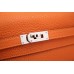 Replica Handbag Store Kelly Longue Wallet In Orange Clemence Leather Replica Handbag Store Kelly Longue Wallet In Orange Clemence Leather